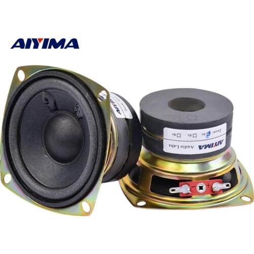 AIYIMA 2Pcs 3 Inch Portable Full Range Speaker 4 Ohm 10W Sound Speakers Neodymium Loudspeaker Amplifier Audio Home Theater DIY