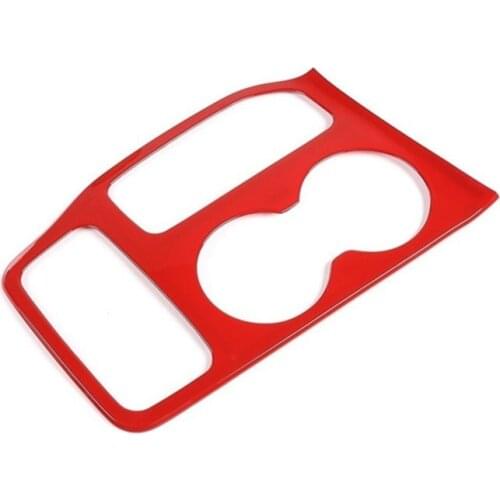 For Jeep Grand Cherokee 2011+ Car Gear Shift Panel Decoration Cover Cup Holder Trim Stickers Accessories