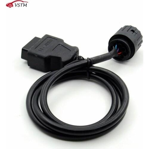For BMW ICOM D Cable ICOM-D Motorcycles Motobikes 10 Pin Adaptor 10Pin To 16Pin OBD2 OBDII Diagnostic Cable I-COM tool cables
