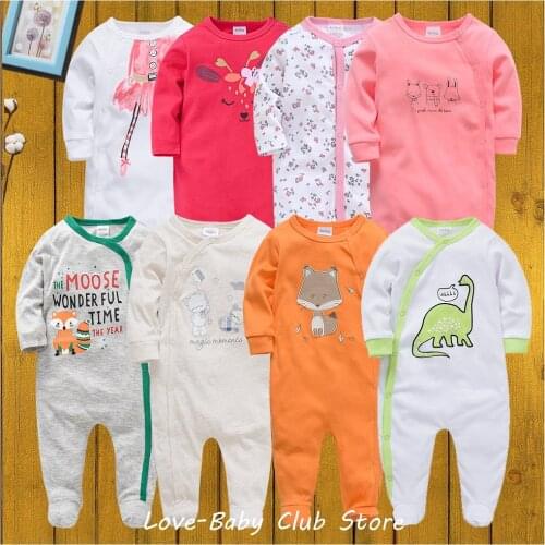 Baby Romper 100% Cotton Soft Touch Long Sleeve New Born Infant Spring Autumn Printed Lovely Cartoons