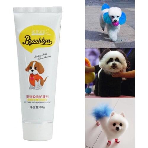 Dog Hair Dye Cream Bichon Cat Pet Dyeing Agent Ointment Grooming Beauty Supplies Pet Products Dog Supplies Shampoos Conditioners