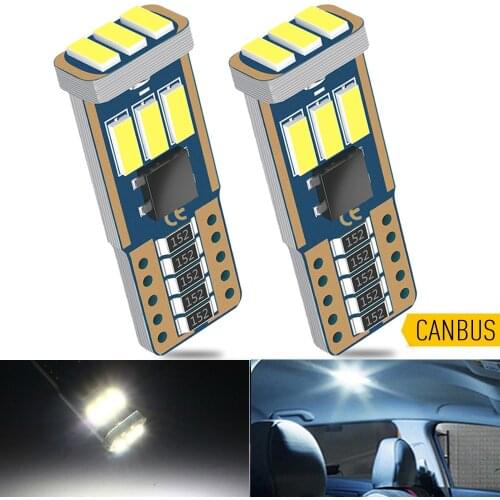 A Pack T10 W5W 194 168 Led Bulb WY5W 501 Led Car Interior Doom Reading Lamp for Ford Focus 2 3 Fiesta Mondeo MK4 MK2 MK3 Fusion