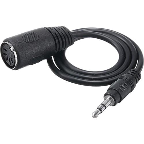 Mini 3.5mm Jack TRS Male to 5 Pin MIDI DIN Female Adapter High Quality Headphone Stereo Jack Converter Cable