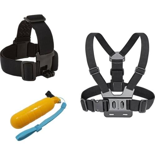 Chest+Bobber Floating+Head Belt , Mount For gopro hero 5 4 accessories Set SJCAM SJ4000 Action sport Camera Go pro yi 4k go pro