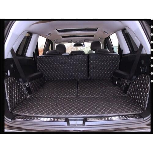 Newly! Special car trunk mats for Mercedes Benz GLS 450 7 seats 2019 waterproof boot carpets cargo liner for GLS450 2018-2016