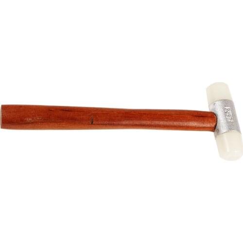 Nylon Hammer Double Head Ended Wooden Handle Jewelry Jewelers DIY Tool-10.5"