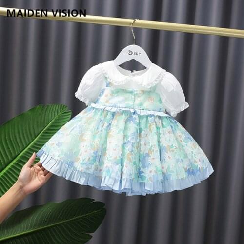 Spanish Lolita Baby Dress Eid Mubarak Girls Gowns Kids Princess 1st Birthday Party Clothes NewBorn Girls DressesBaby outfit