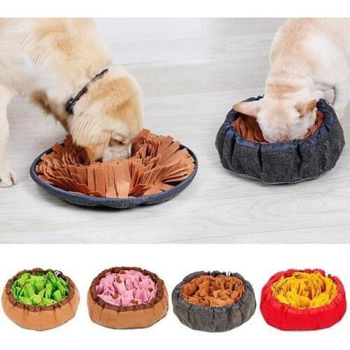 Portable Dogs Snuffle Mat Pet Leak Food Anti Choking Mat Cat Dog Sniffing Training Blanket Nose Work Toy Pet Slowing Feeding Mat