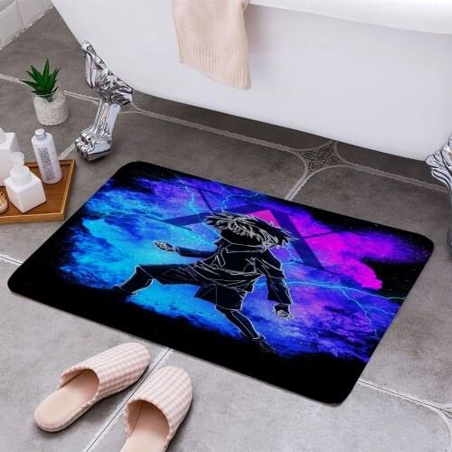 Killua hunter x hunter Anti-slip Doormat Vacuuming Water Absorbing Kitchen Bedroon Bath Floor Mats Home Entrance Home Decora