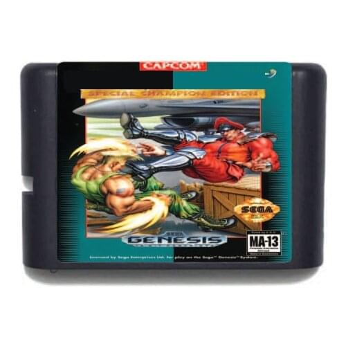SF2 SPECIAL CHAMPION EDITION NTSC-USA 16 bit MD Game Card For Sega Mega Drive For Genesis
