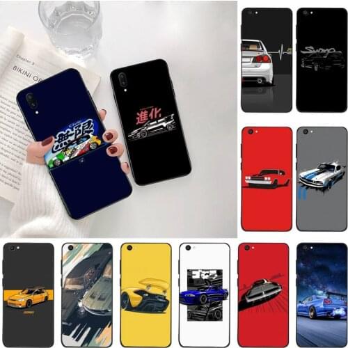 YJZFDYRM JDM Tokyo Drift Sport Car Black TPU Soft Phone Case For Vivo Y91c Y17 Y51 Y67 Y55 Y93 Y81S Y19 V17 vivos5