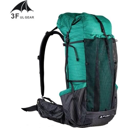 3F UL GEAR Ultralight Backpack 46+10L Camping Pack Waterproof Portable Climbing Bags For Outdoor Camping Hiking Qidian Pro