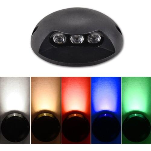 2W 3W 6W 9W IP68 Waterproof LED Underground Light Outdoor Ground Garden Path Floor Buried Yard Spot Landscape AC85-265V DC12V