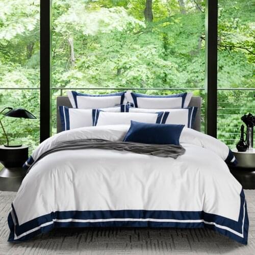 High Thread Count Degella Egyptian Cotton Luxury White Bedding Set Duvet Cover Sheet Pillow Case 1.5m 1.8m 2.m 5 6 6.6 Feet Bed