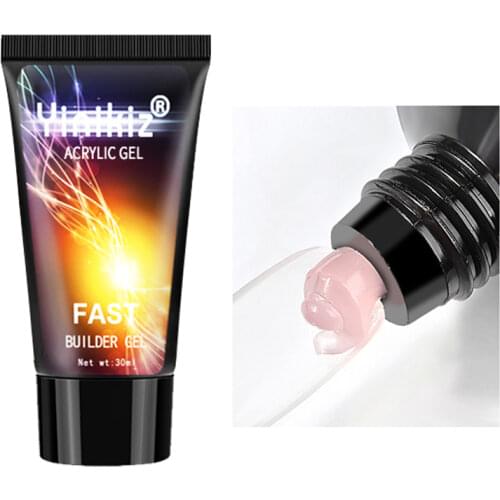 Yinikiz 30ml Poly Nail Gel For Nail Extension Finger Quick Building Gel 8 Colors Polygels Extensions Acrylic Gel Polish Nail Ar