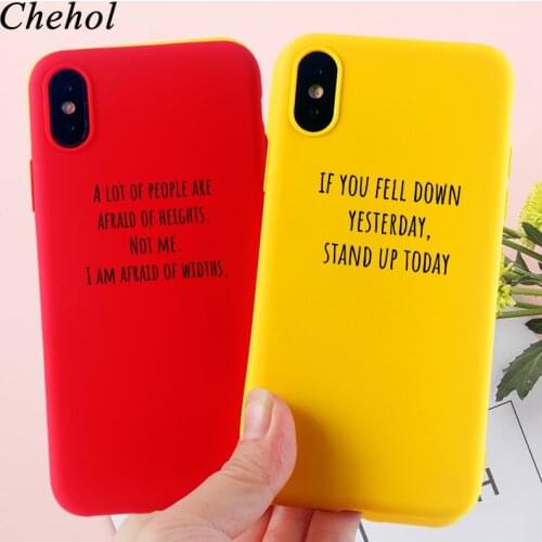 Funny Letter Phone Case for IPhone 11 Pro 8 7 6s Plus X XS MAX XR Word New Cases Soft TPU Silicone Candy Back Covers Accessories