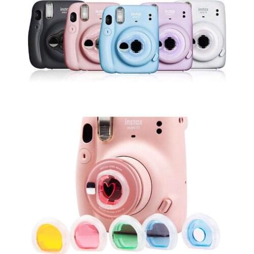 Selfie Mirror & 6 Colors Close-Up Lens Filters For Fujifilm Instax Mini 11 Camera Close Up Lens