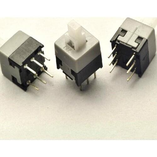 100PCS/Lot Push Button Switch 8.5*8.5MM 8.5*8.5 6Pin Self/Non Locking