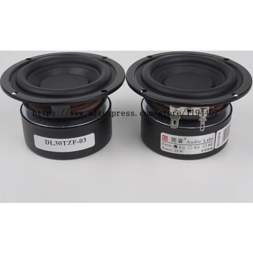 WY 2PCS Tweeter Audio Speaker Portable Mini Stereo Speakers Woofer Full Range Loudspeaker Horn 3 inch 4 Ohm 8 Ohm 25W
