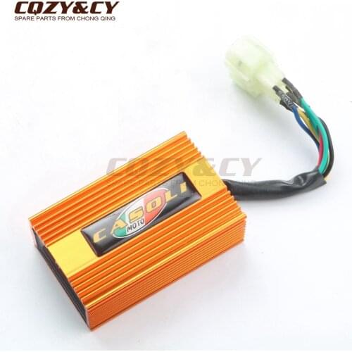 6PIN Racing DC CDI for GY6 125 150 CF250 Automatic Advancing Scooter Motorcycle ATV Replacement Part