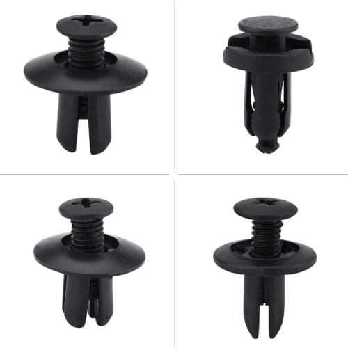 Brand New 100pcs 6 Sizes Assorted Car Body Push Pin Rivet Trim Clip Panel Push Retainer Universal Fit For Varieties Of Vehicles