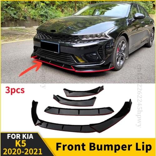 Front Bumper Lip Chin Decoration Tuning Accessories Splitter High Quality Diffuser Exterior Part Body Kit For Kia K5 2020 2021