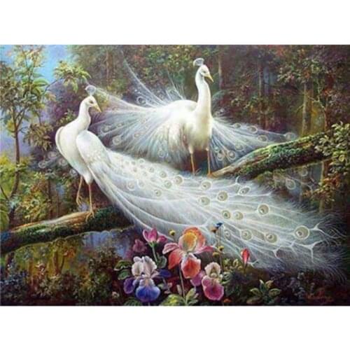 NEW 5D Diamond Painting Peacock Cross Stitch Diamond Embroidery Mosaic Animals Full Square/Round Drill Decor Home DIY Gift L471