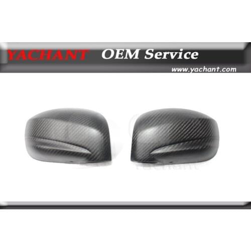 Car-Styling Full Carbon Fiber Matte Finish Whole Side Mirror Covers Fit For 2008-2015 Skyline R35 GTR CBA DBA Side Mirror Frame