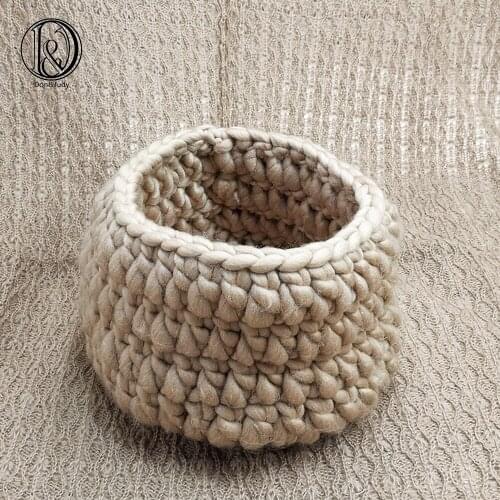 Don&Judy 150x100cm Stretch Fabric Backdrops + Basket Nest Set Photography Photo Prop Newborn Blanket Background Photo Shoot Prop