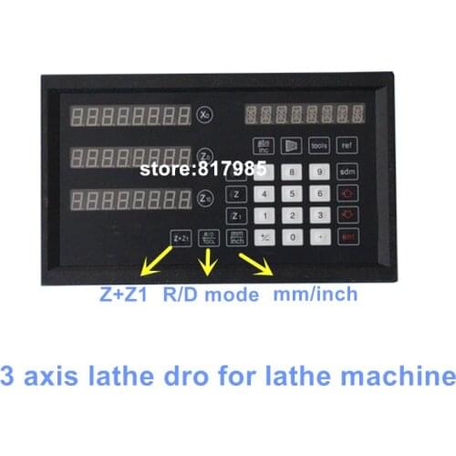 DRO-3L lathe DRO 3axis digital readout with Radius / Diameter Z+Z1 function easy opperation