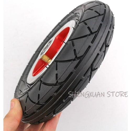 200x50 Electric Scooter Tyre With Wheel Hub 8" Scooter Tyre Inflation Electric Vehicle Aluminium Alloy Wheel Pneumatic Tire