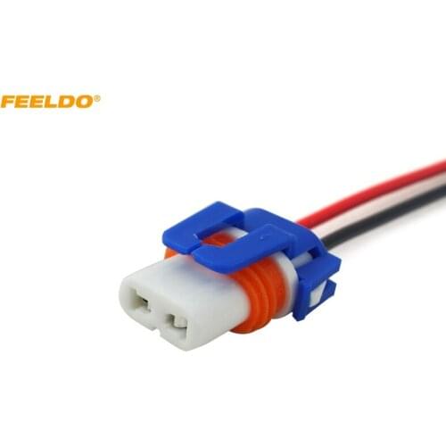 FEELDO 50Pcs Car Headlight 9006 Socket Harness Ceramic Connector Plug #FD-5461