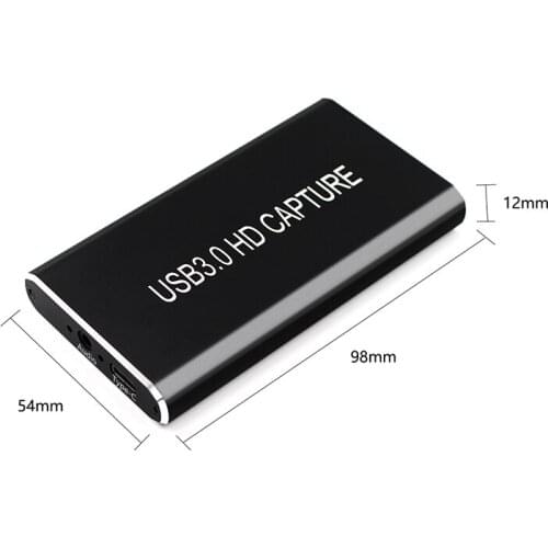 HDMI-compatible to USB-C USB 3.0 Video Capture Dongle, Ultra Low Latency, Play Game Consoles on Laptop, Driver Free