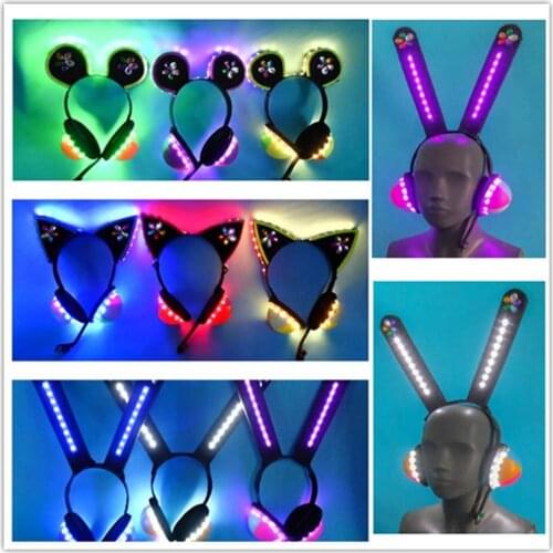 Game Love Live Cosplay Props All Members Cyber Idolized LED Headset Headphone Prop Men Women Halloween Role Play Accessories