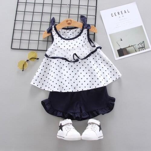 2021 New Summer Infant Girl Clothes Sets Baby Cotton Print Tops+shorts 2pcs Suits For Toddler Girl Baby Tracksuits Clothing