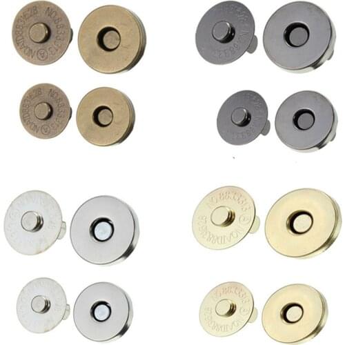 10set/Pack 14mm/18mm Strong Magnetic snap fasteners Clasps Buttons For Handbag purse wallet