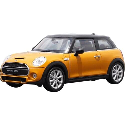 1/18 Metal alloy die-casting simulation car model Bmw mini hatch Adult collection Toys for children Family display