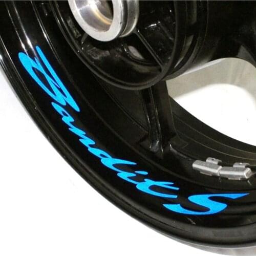 A set of 8pcs 8 X CUSTOM INNER RIM DECALS WHEEL Reflective STICKERS STRIPES For SUZUKI BANDIT 1250S BANDIT S ALL