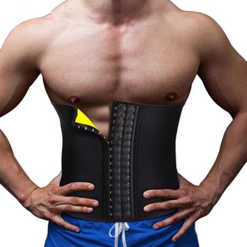Men Neoprene Shaper Waist Trainer Body Modeling Belt Tummy Slimming Shapewear