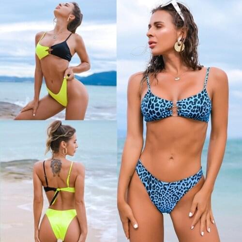 2021 New Fashion Ladies Small Fresh Style Swimsuit Sexy Tight Backless High Elastic Split Quick-drying Swimsuit Swimsuit Bikini