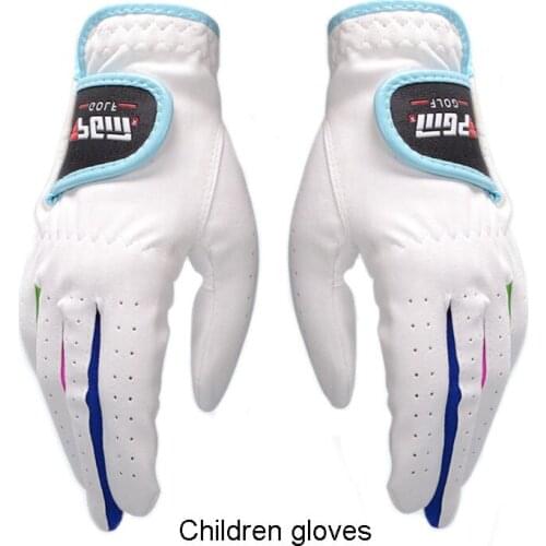 PGM 2018 New Hot Selling Kids Gloves Outdoor Sports White Pink Children Special Microfiber Breathable Comfortable Golf Gloves