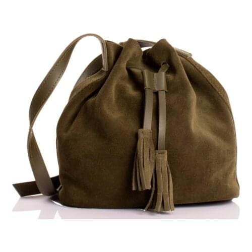 100% genuine leather Suede Bag