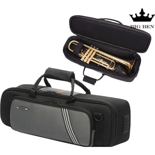 Waterproof Moisture Proof Professional Backpack Portable bB Trumpet Bag Brass Instrument Case Trumpet Bag Cover Brass Box Cover