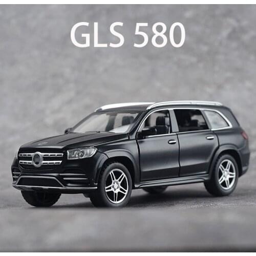 High-quality toy model GLS 580 1:32 SUV models car Alloy pull back diecast cars light 6 door miniature Car adult collection gift