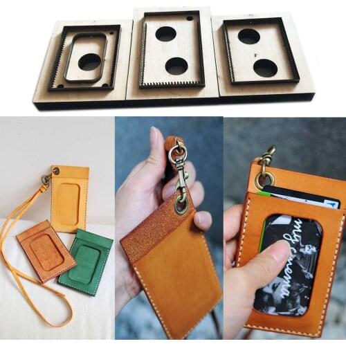 Japan Steel Blade Rule Die Cut Steel Punch Card Bag Cutting Mold Wood Dies for Leather Cutter for Leather Crafts 110x70mm