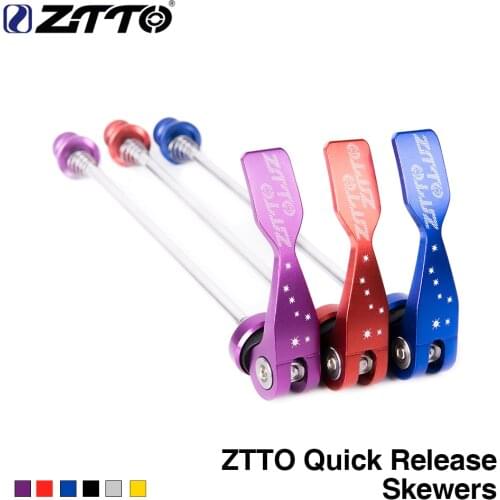 ZTTO Bicycle Parts MTB Road Bike QR Skewers Ultralight 9MM 5MM Quick Release Skewers 100 135 Reliable Axle 1 Pair
