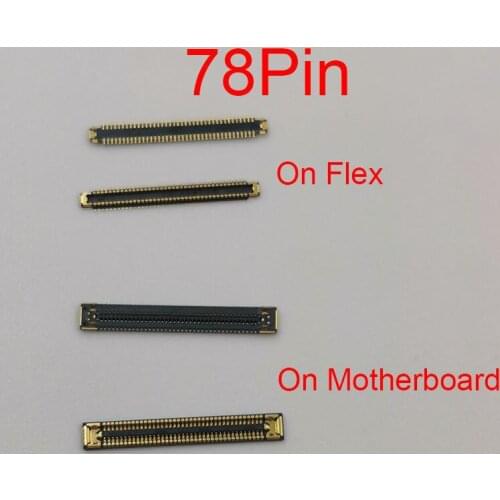 10pcs 78Pin USB Charger Charging Plug Port FPC Connector On Board For Samsung Galaxy A12 A125 A72 A725 A725F A82 A826
