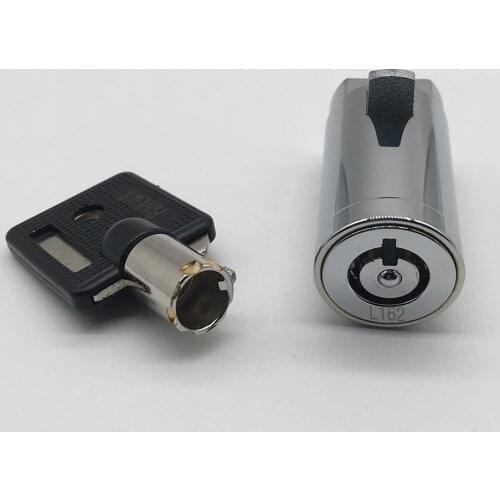 10 pieces 38.5mm 180 degrees turned keyed alike round key vending machine plug lock