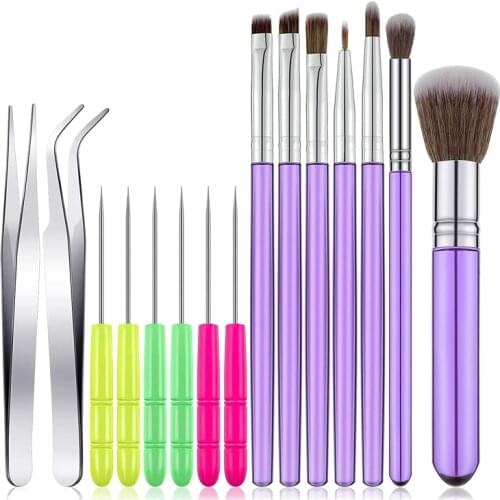 15 Pcs Cake Decorating Tool Set,Cookie Brushes Fondant Tool Decorating Tools for Cookie Cake Fondant Decoration Supplies