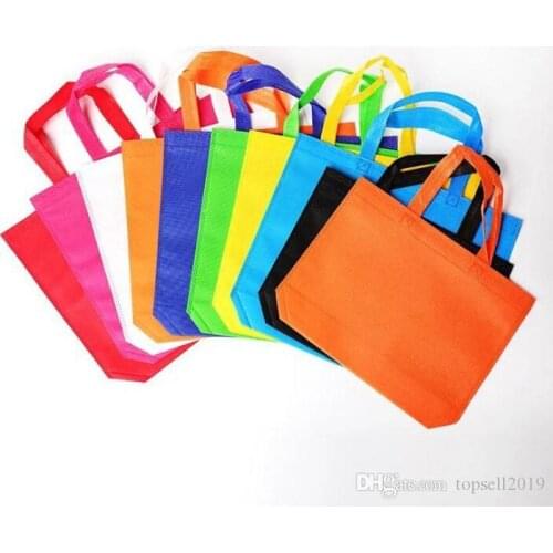 26cm*33cm manufacturer custom-made off-the-shelf non-woven bag carry shopping bag blank environmental protection bag can print l